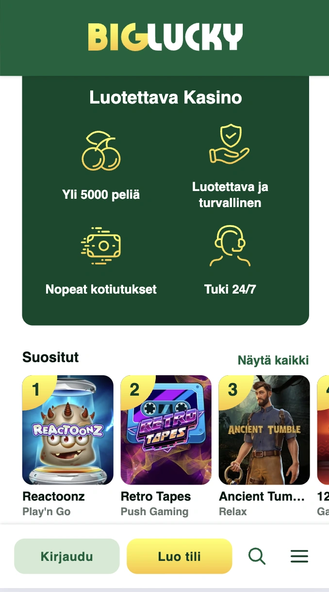 Big Lucky App