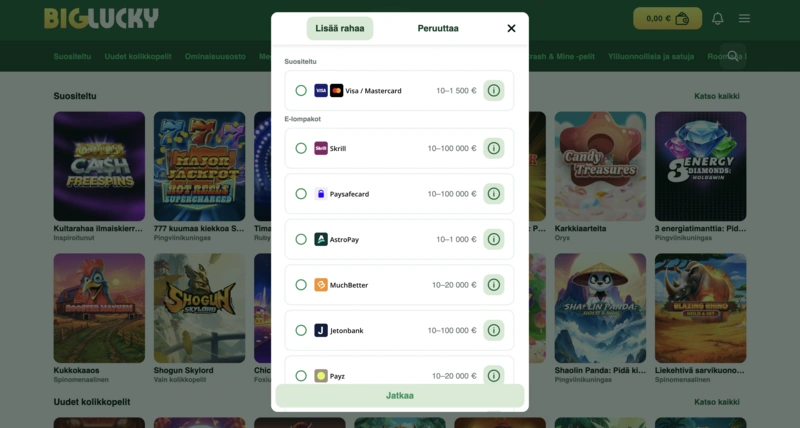 Big Lucky Deposit